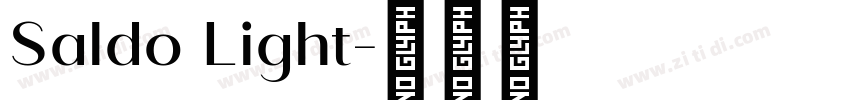 Saldo Light字体转换